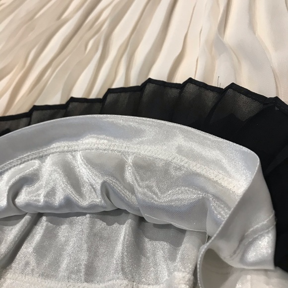 Forever 21 Pleated Colorblock Skirt Sz M - Picture 6 of 13